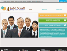 Tablet Screenshot of mforesight.com
